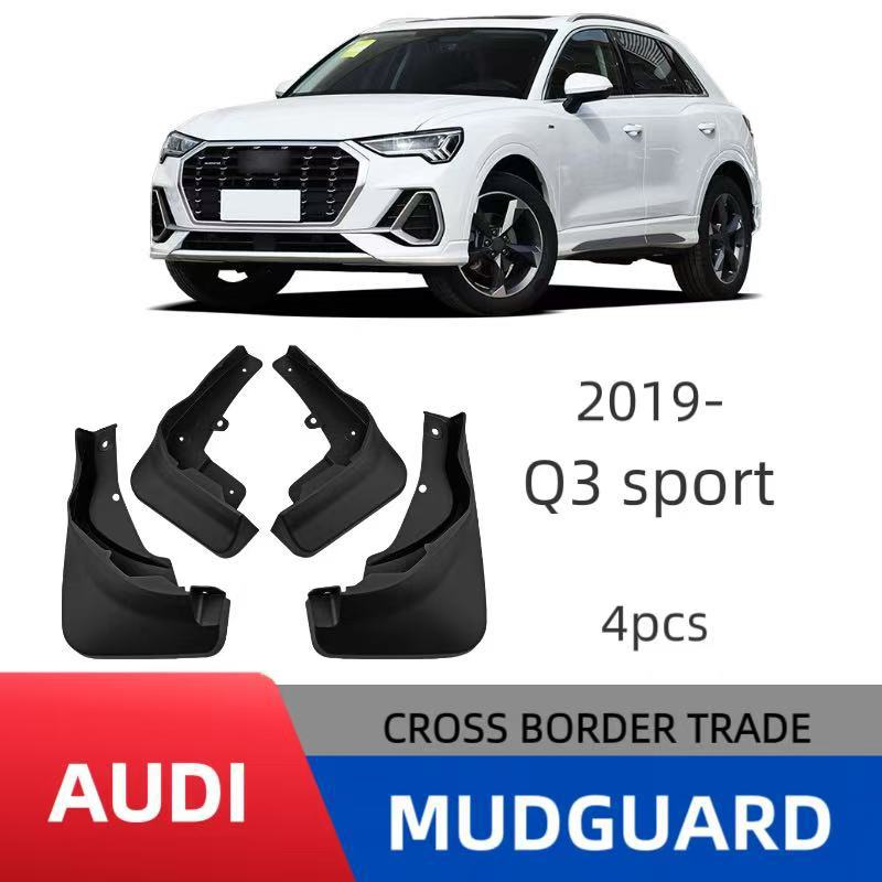 Guardabarros de Cuero Impermeable para Audi Q3 Sport 2019-2023, Versión Deportiva, Comercio Exterior, Transfronterizo
