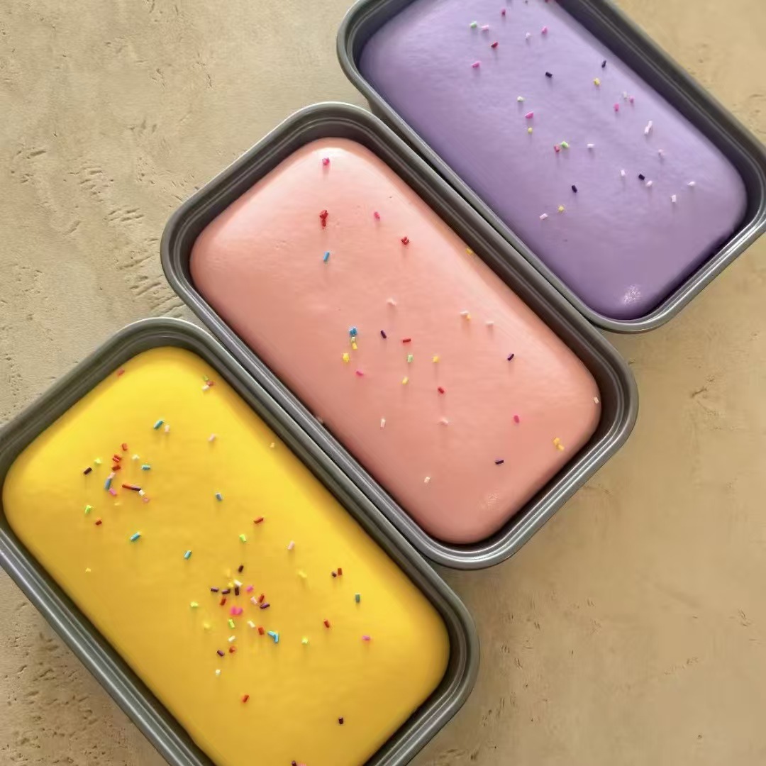 Nuevo pastel de caja de rebote lento súper húmedo suave imitación gigante suave pan de caja pellizco pellizco músico succión de dedos juguetes de descompresión image 7