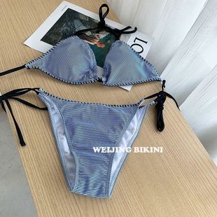 2024 New Thai Bikini Swimsuit Women's Sexy Hot Spring Seaside Vacation Fashion European and American Spice Girls Swimwear