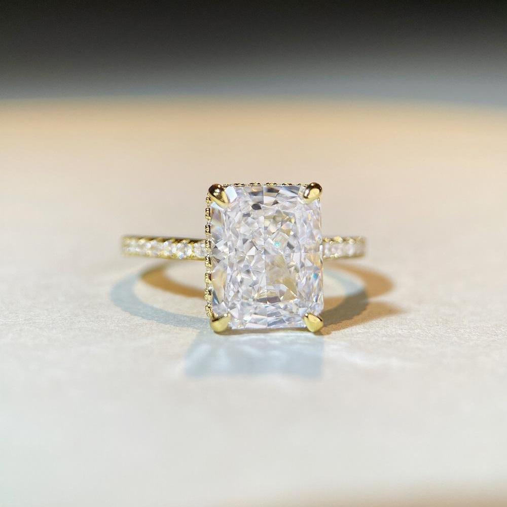 Fashion Geometric Sterling Silver Plating Zircon Rings 1 Piece