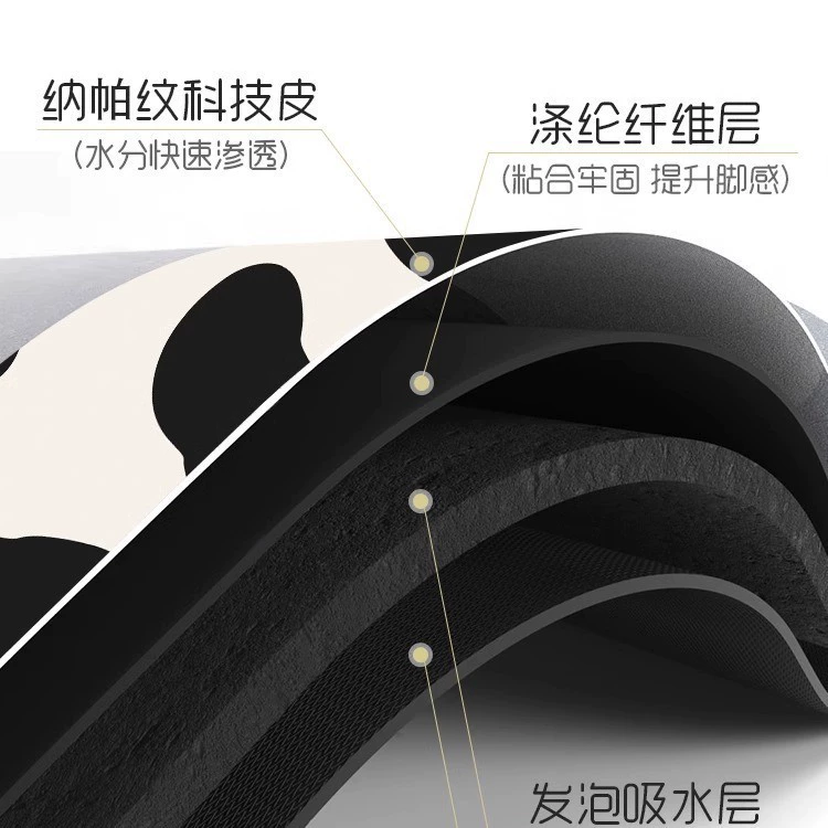 Cross-border creamy kitchen drain pad cow pattern diatom mud washing countertop absorbent pad bowl plate insulation mat