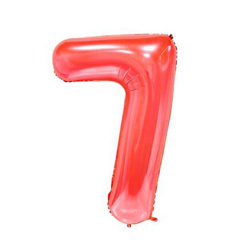 Globo de aluminio digital de 40 pulgadas, globo de aluminio con números grandes, versión delgada de 90 cm, varios colores de globos con números