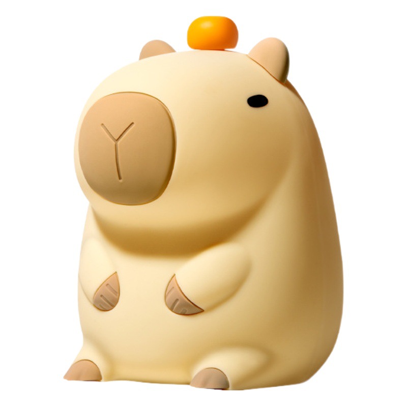 Capibala noche luz cobaya niños dibujos animados faro silicona luz regulable dormitorio noche dormir