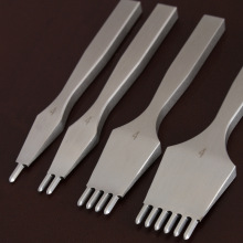 高端好质量 精抛光的白钢菱斩 手工DIY皮革制作工具 细拉丝10071