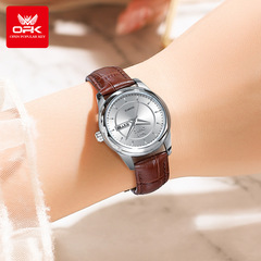 廠家批發OPK品牌手錶跨境熱銷時尚日曆石英表夜光防水女士手錶女