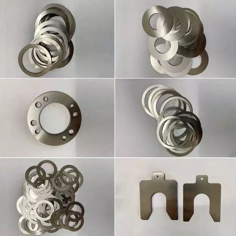 圆形垫片钢片铁片带孔紧固密封垫圈法兰垫长方形打孔开槽异型