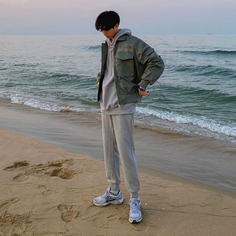 Новая Осенняя винтажная короткая куртка MYQ, Мужская модная Свободная рабочая куртка с несколькими карманами в Корейском стиле