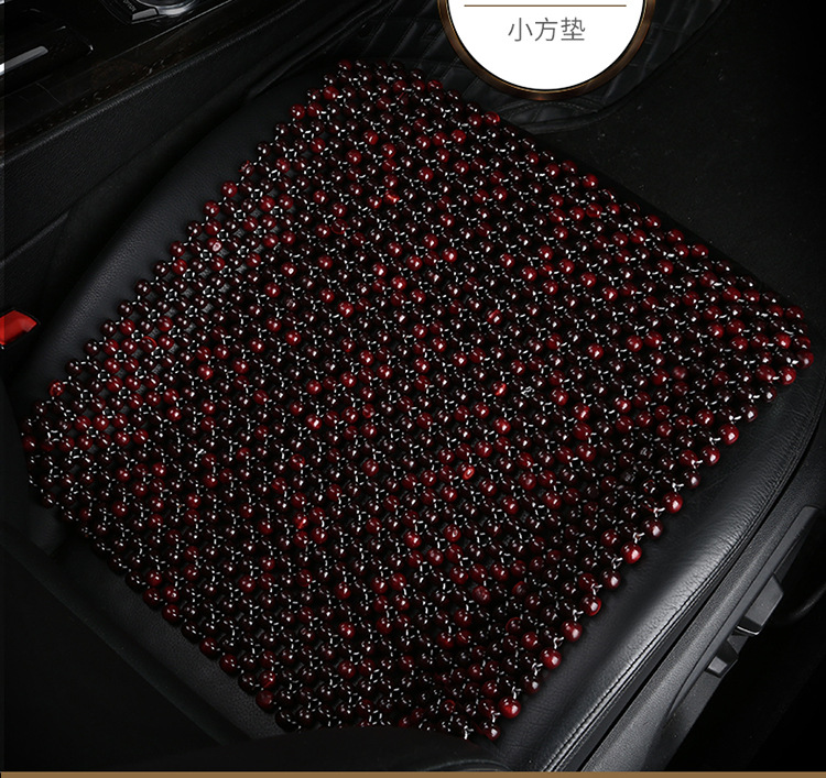 Wooden Beads, Bamboo Strips, Bamboo Silk Summer Car Seat Cushion, Backrest Ventilation, Heat Insulation Single-Piece Cooling Pad, Breathable Seat Cushion for the Main Driver