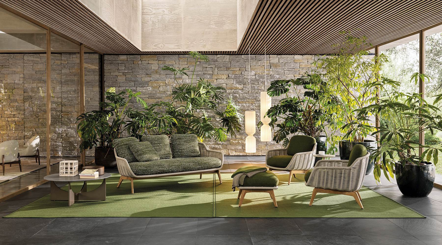 Outdoor furniture rattan chair courtyard teak woven balcony villa hotel outdoor patio furniture camping furniture