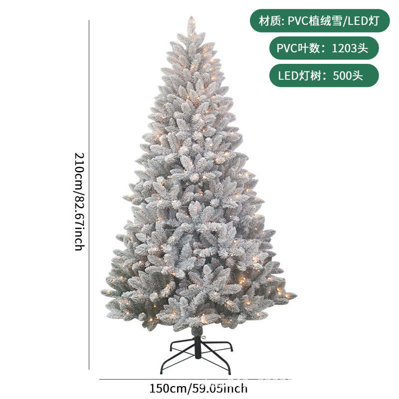 2.1 Arbol de nieve de PVC (con lámpara)