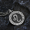 Personalized Leozo Zodiac Constellation Lion Constellation Charm Blind Necklace August Constellation