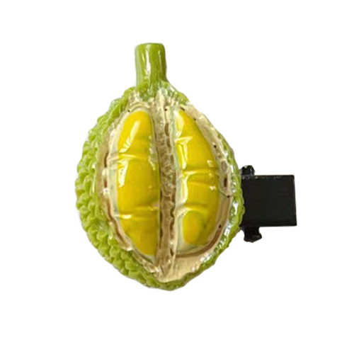 Simulated Durian Hair Clip Funny Creative Food Duckbill Clip Fun Bangs Side Clip Cute Headwear Hair Accessories Wholesale