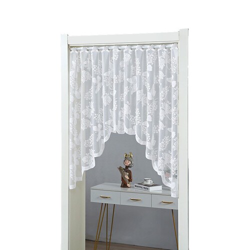 French country lace entryway triangle curtain decorative curtain half curtain kitchen bedroom curtain door curtain half curtain curved curtain