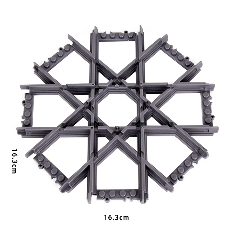 Bloques de construcción de tren de la ciudad Tren de la vía recta carril curvo carril Tenedor carril suave piezas de montaje Juguetes