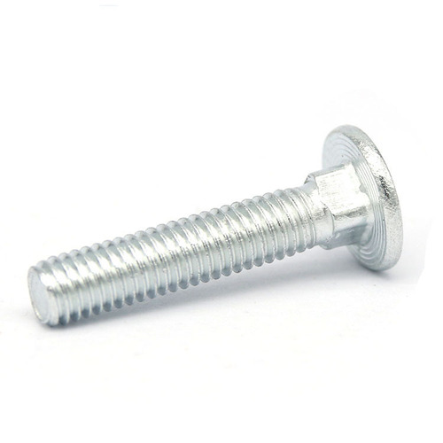 Semi-round head square neck bolt galvanized carriage screw large flat head shelf bolt bridge screw M5M6M8M10M12