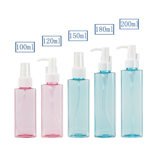 100ml lotion filling bottle, 150ml perfume alcohol spray bottle, 200ml square filling square bottle, plastic bottle