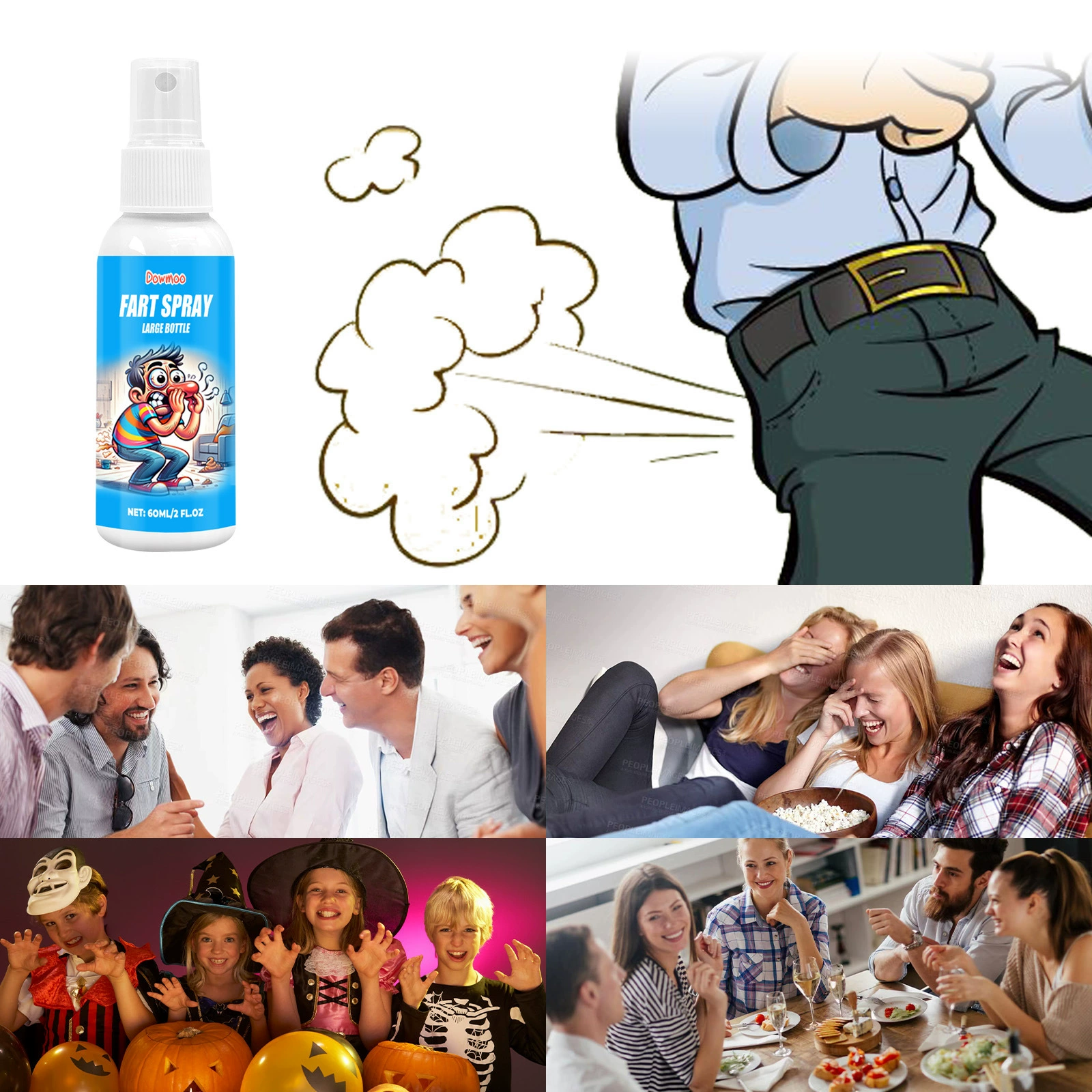 DOWMOO Stinky Fart Spray - Забавный апрельский розыгрыш для длительного запаха кала!