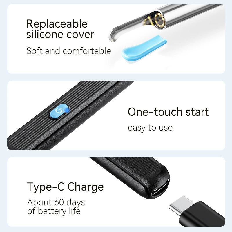 (Cross-border trading), glowing ear picking, wireless silicone CCTV camera