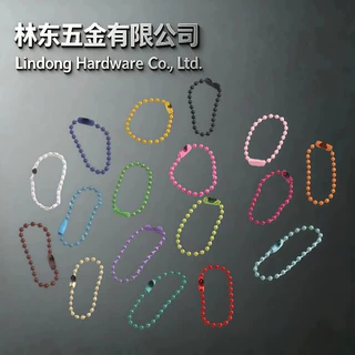 现货珠链批发吊牌链波珠链挂链珠链链条拼豆材料银色珠链彩色珠链