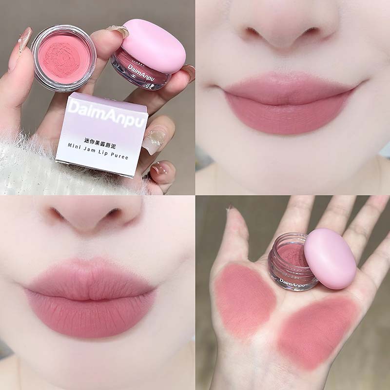 Small lipstick, matte lip balm, lip gloss, translucent shading