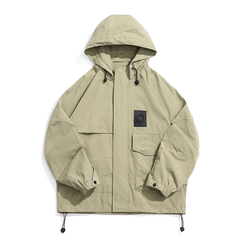 Nuovo cappotto casual da uomo con cappuccio, ampio e alla moda, marchio American Stormtrooper, primavera e autunno_voghion.com