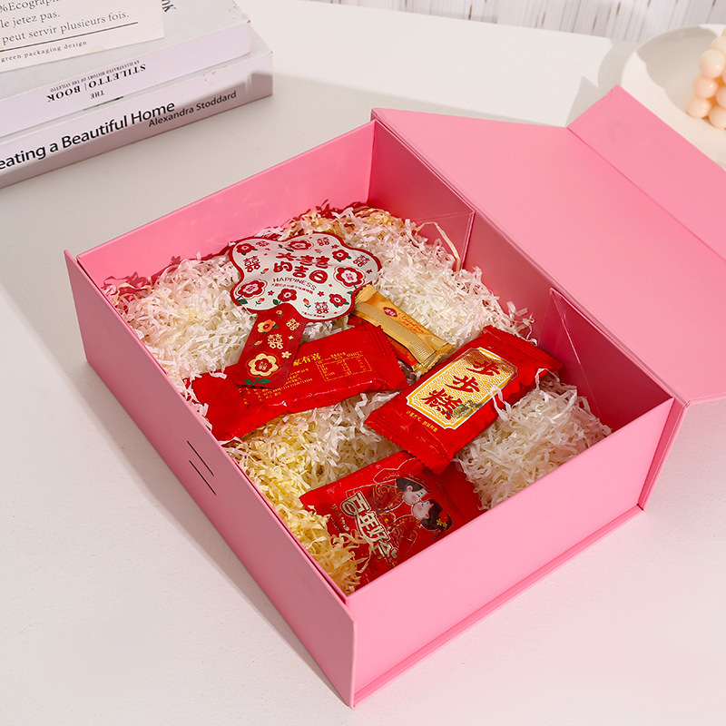 Comercio exterior una pieza plegable caja de regalo caja de regalo acompañante caja de regalo de embalaje del día de San Valentín caja de regalo al por mayor