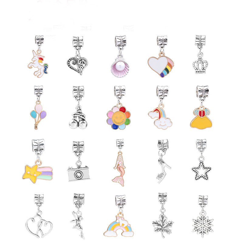 Sweet Simple Style Rainbow Heart Shape Flower Alloy Inlay Rhinestones Jewelry Accessories display picture 4