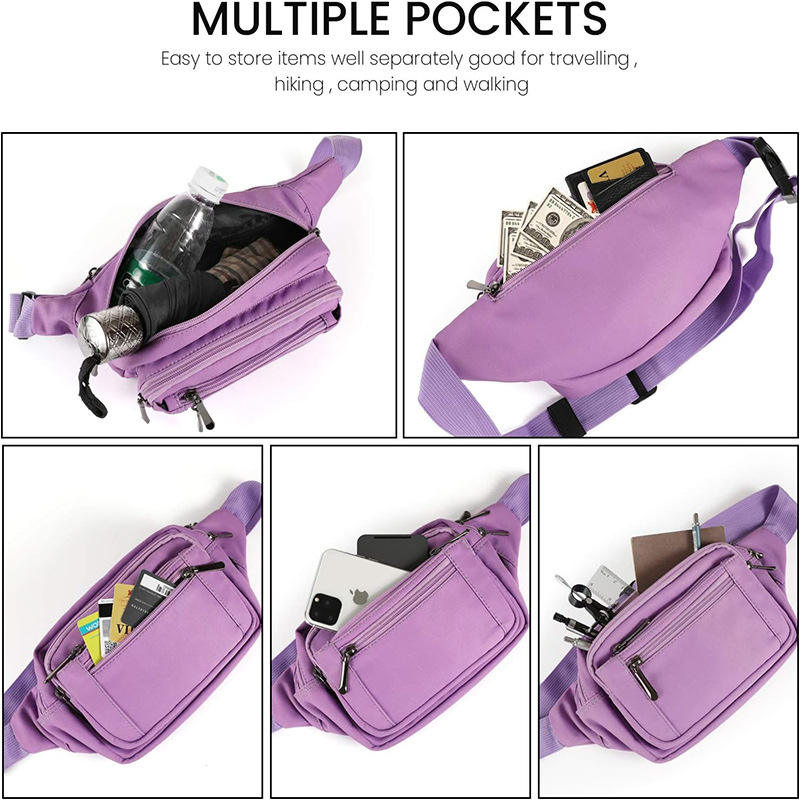 Universal capacious belt bag for men and women