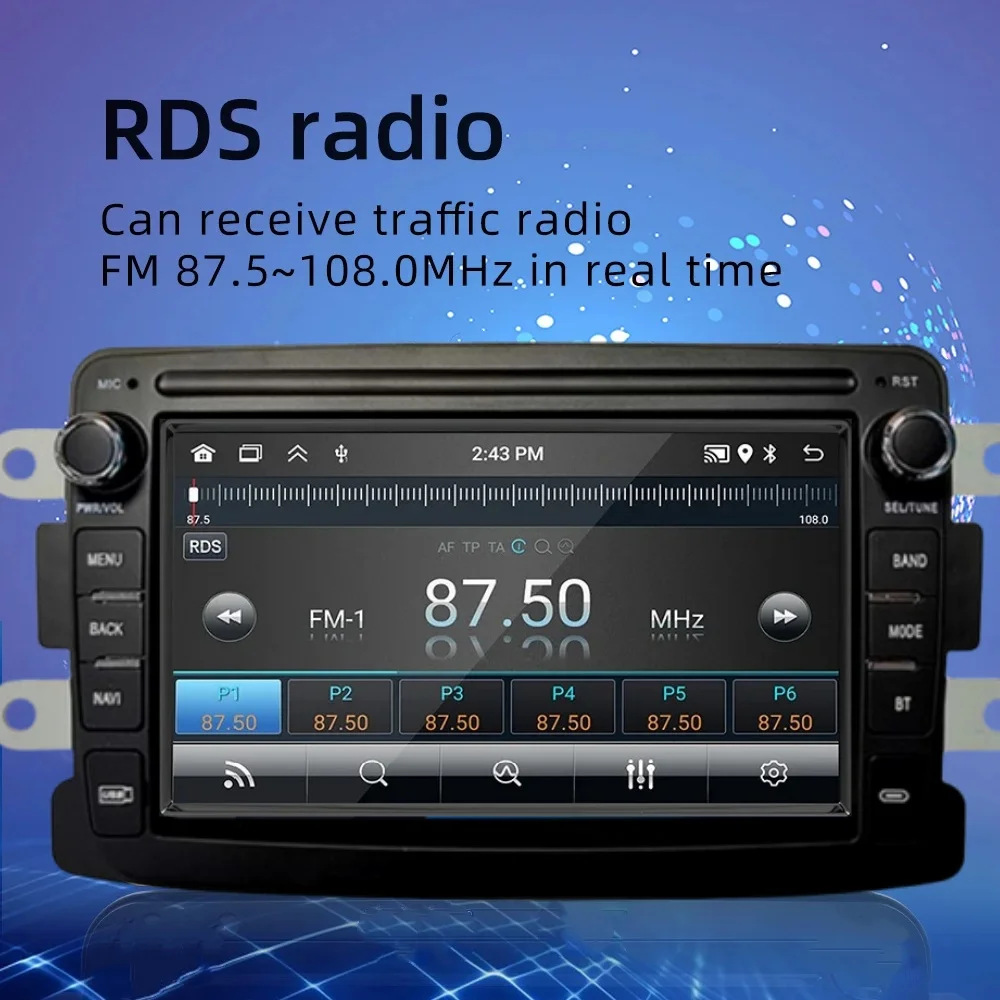 Suitable for 7 inch Renodacia Android car GPS HD screen MP5 Bluetooth navigation all-in-one Carplay