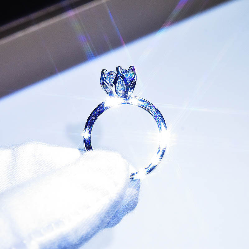 Amerikaanse Moissanite Diamant Dames 2 Karaat Plating PT950 Koppel Aanzoek Trouwring_voghion.com