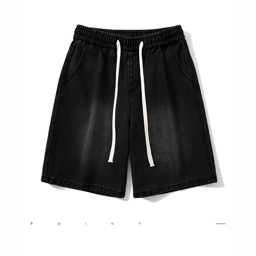 Men's Summer Thin Jeans Shorts Mid-Johns Trend American Style Men's Streetwear Brand Pants Casual Five-Pocket Shorts