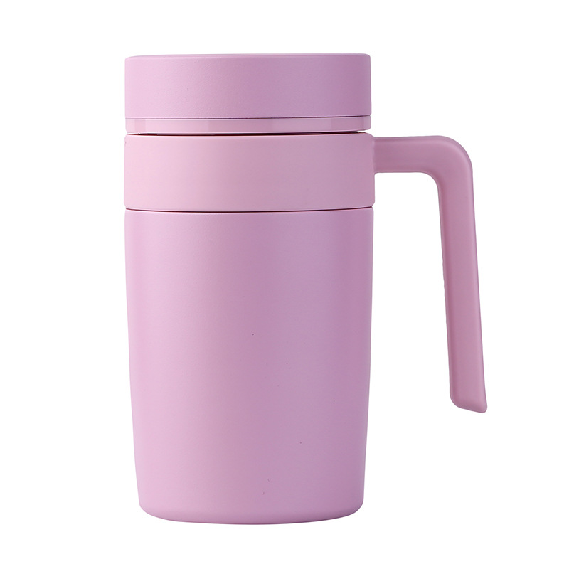 500ml taza de oficina inteligente 316 Acero inoxidable Oficina de negocios regalo taza de vacío doble capa con mango taza de regalo