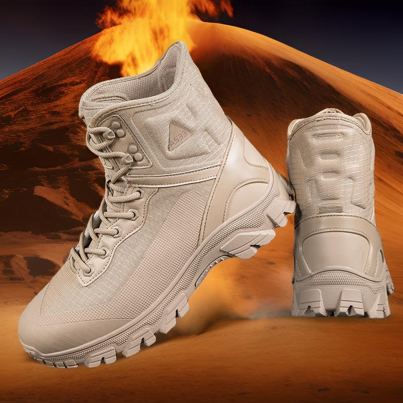 Ventas directas de fábrica Botas del desierto al aire libre Botas militares de fuerzas especiales de gran tamaño transfronterizas para hombres