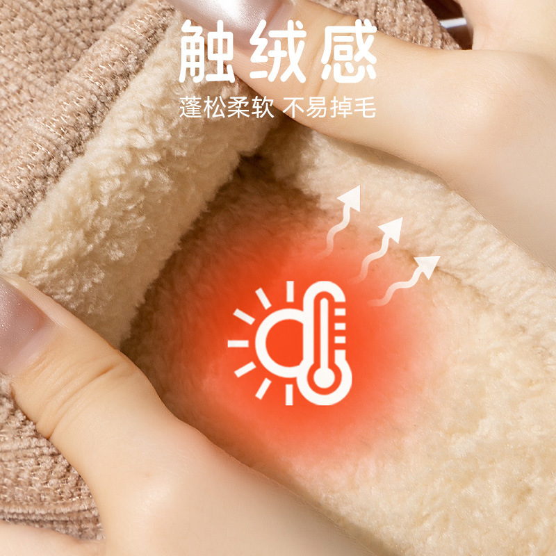 踩屎感棉拖鞋女士2025新款秋冬室内家居厚实保暖加绒毛毛情侣棉拖|undefined