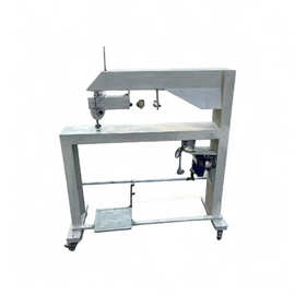 台式电动床垫面料长臂单针补线补花机加长操作空间长臂工业缝纫机