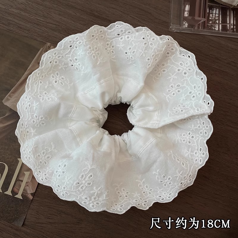 2025 nuevo cordón de cabello de pelo de bolas de encaje, banda de cabello de alta elasticidad, cuerda de cabeza duradera