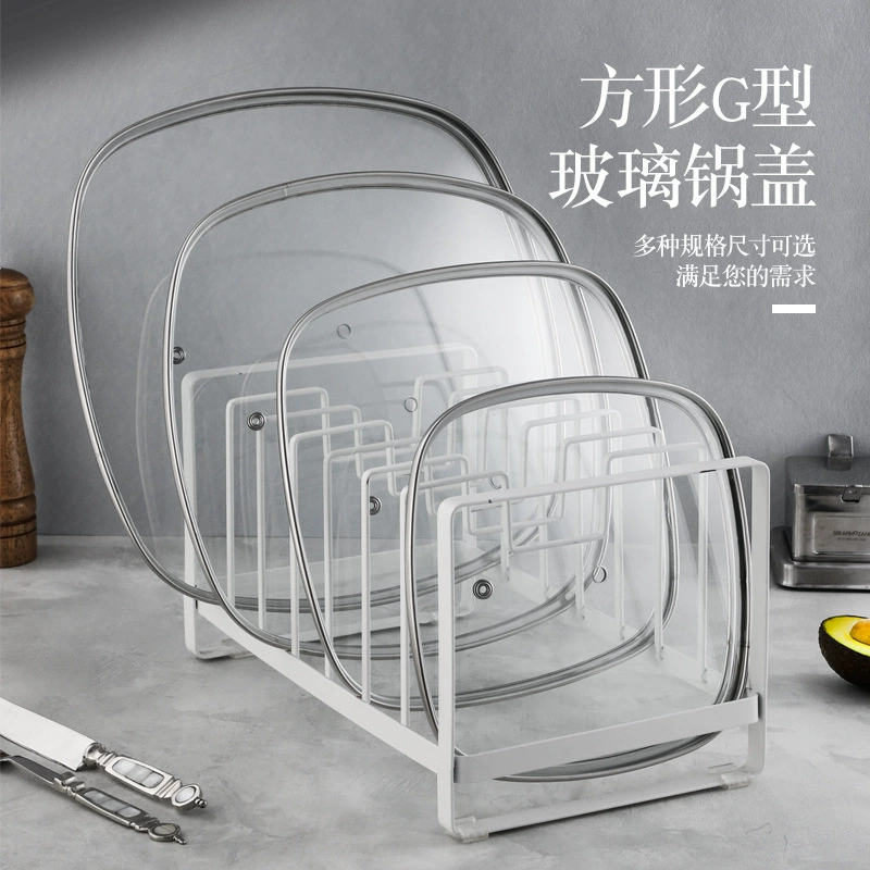 Фабрика квадратная крышка из стекла G-типа термостойкая визуальная барбекю закаленная крышка из стекла оптом