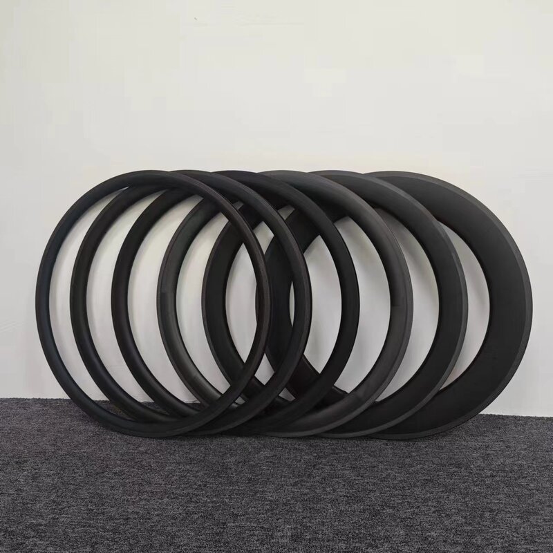 Carbon Brazing Road Bicycle Rim 700C Dead-Speed Rim 30/50/80mm Large Knife Hoop Brake Disc Brake Rim