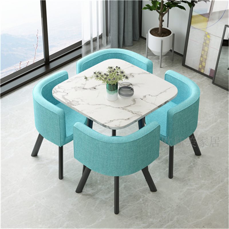 스카이 블루 화이트 모조 달리 라이트 블루 천