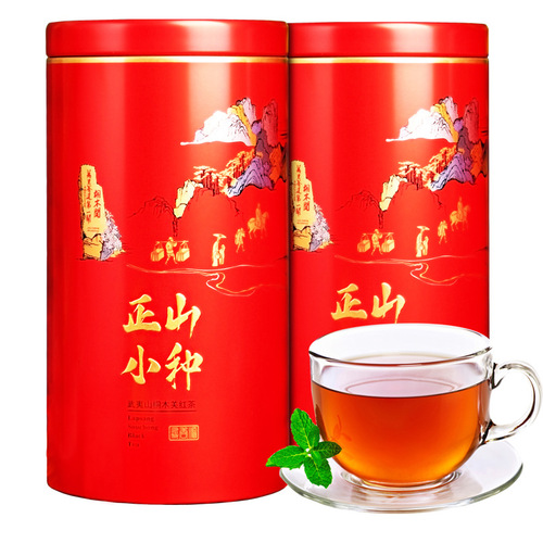 Lapsang Souchong Black Tea  New Tea Aromatic Loose-leaf Wuyi Origin Tea Wholesale 500g Canister