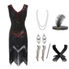 Red skirt, accessories