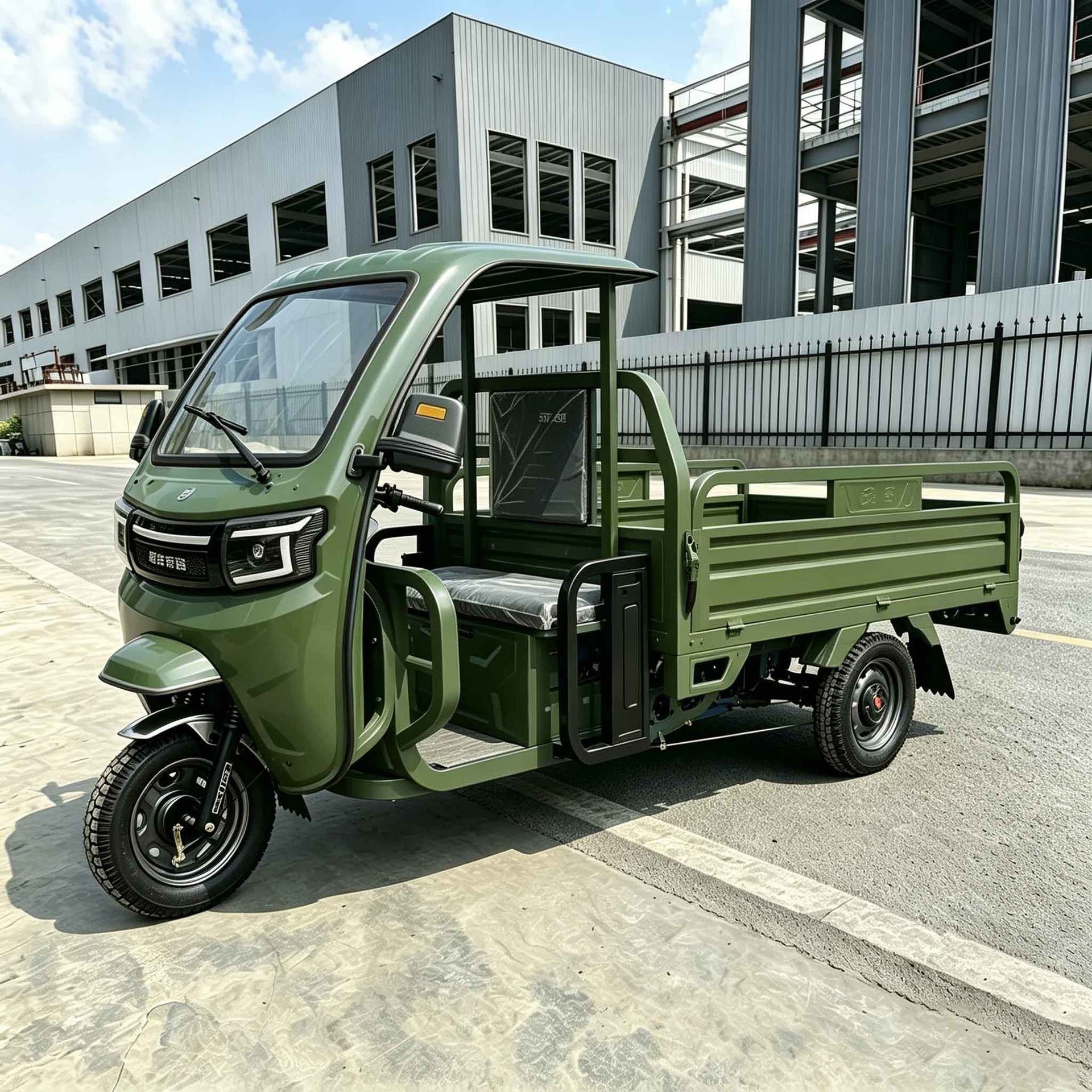 Cross-Border Passenger-Carrying Tricycle, Passenger Transport, Foreign Trade Export, Fuel-Powered, Strong Load Capacity, African Tricycle, Cargo Vehicle