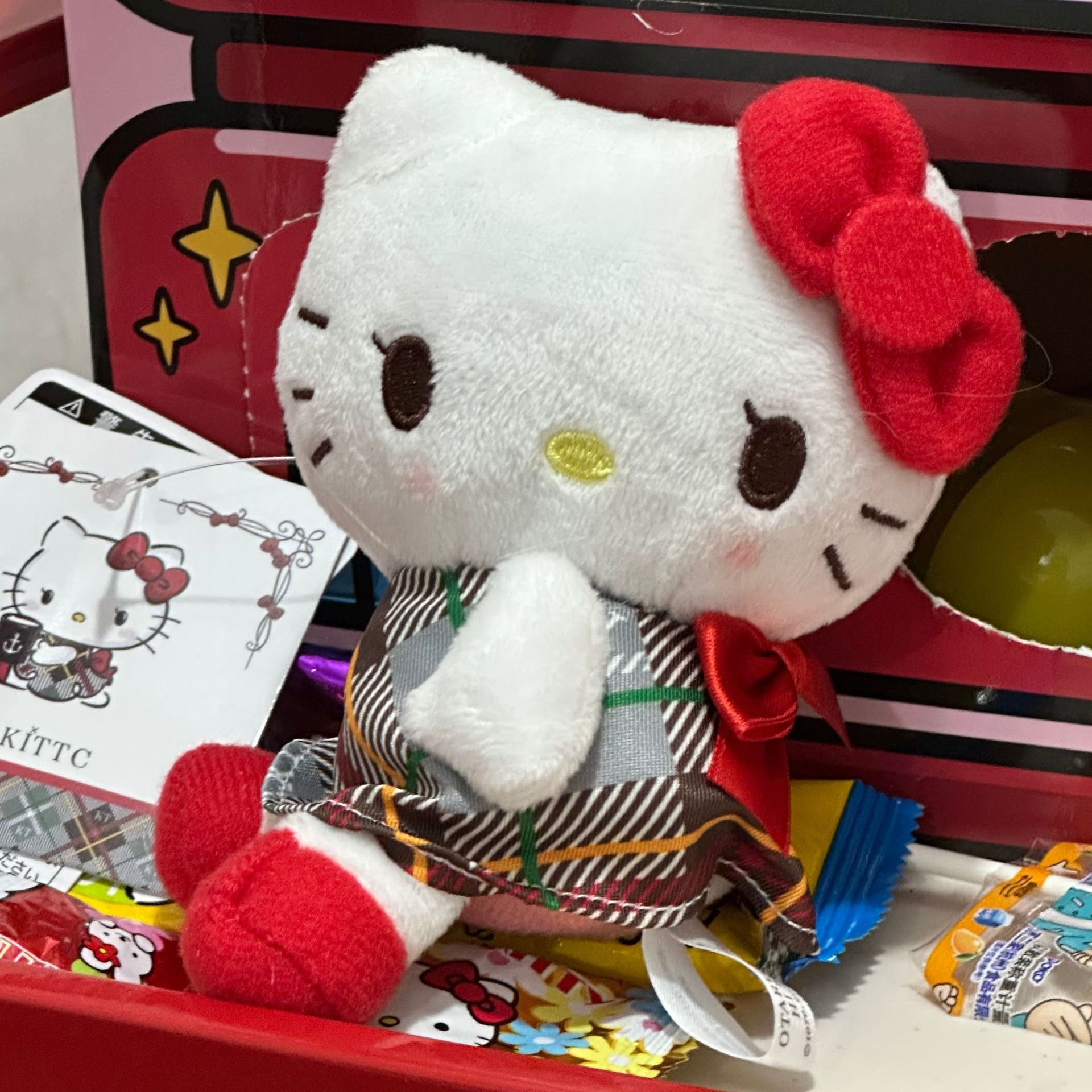 Amor hellokitty muñeca colgante llavero colgante bolsas de regalo bolsas de peluche lindo muñeca colgante lindo
