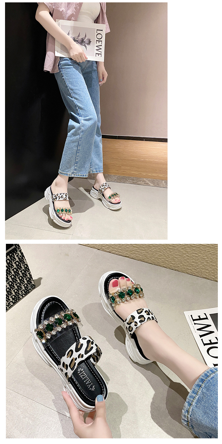 sponge cake sole rhinestone sandals  NSZSC61150