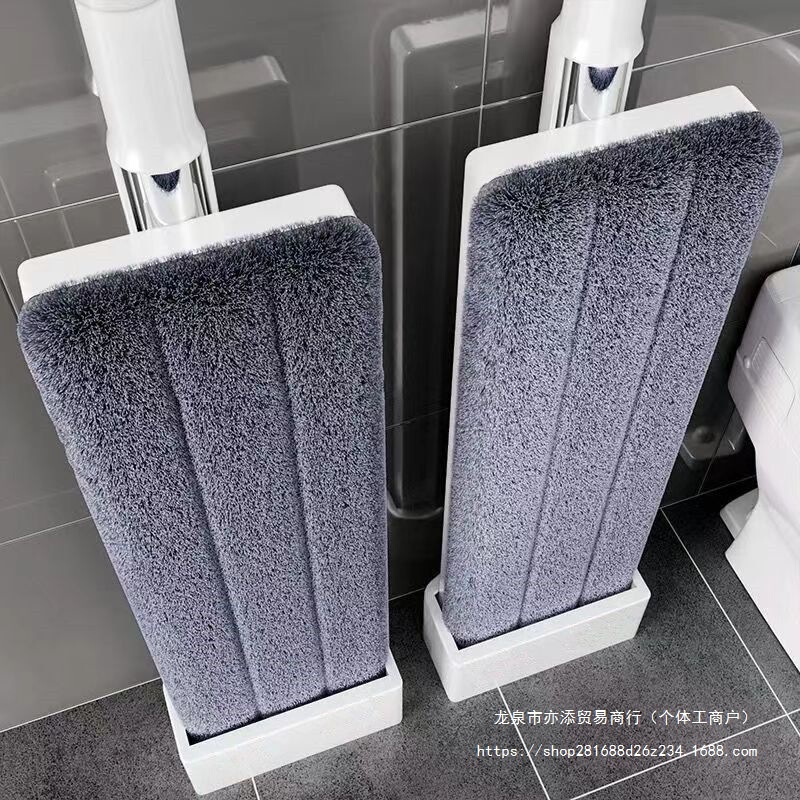 ハンズフリーの新しいフラットモップ、家庭用ウェットモップ、家庭用両用吸収性モップ|undefined