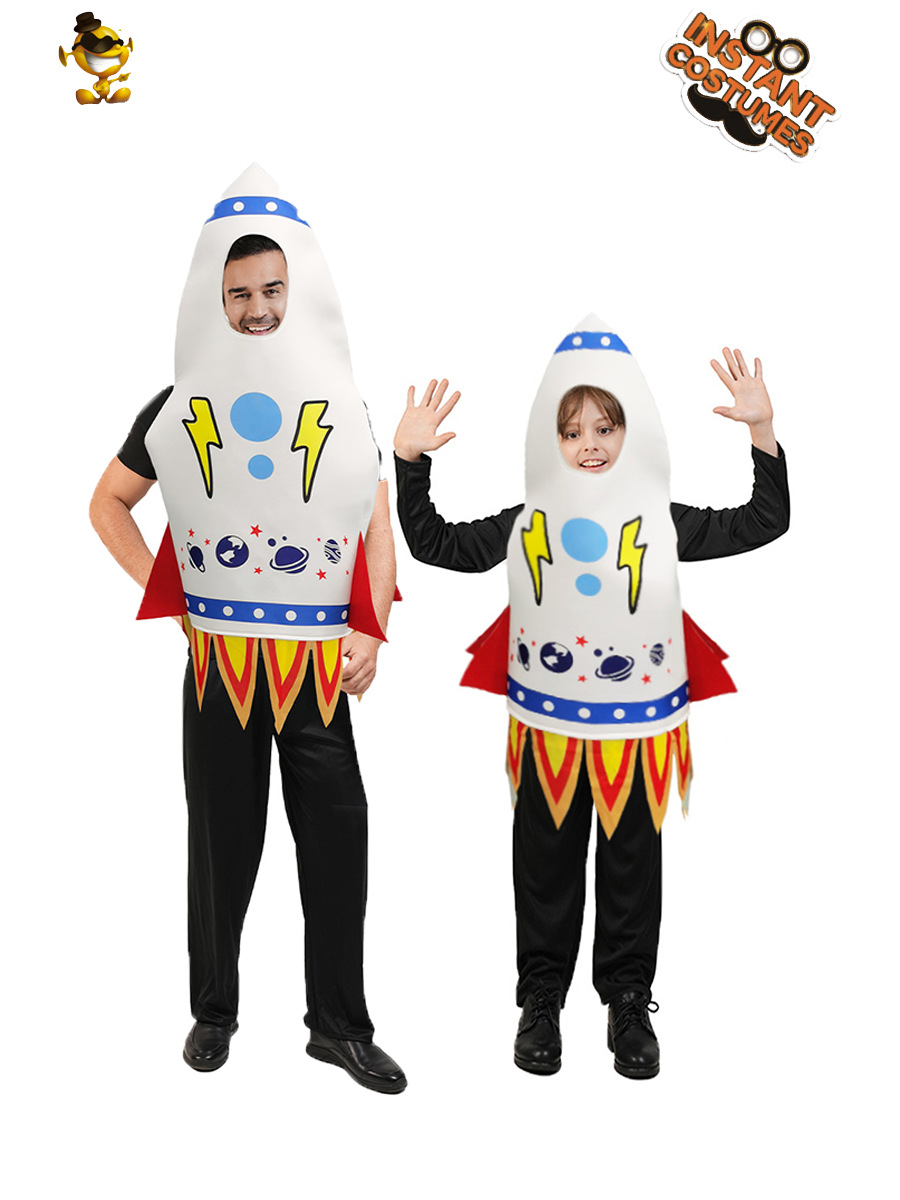 Halloween cohetes de niños de hombres grandes trajes de papel de juego de escenario COS rendimiento trajes fabricantes de trajes mayoristas