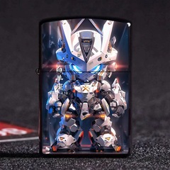 Twelve Constellation Kerosene Lighter, Gundam Robot Armor Windproof Metal Lighter, Creative Image Advertisement Machine