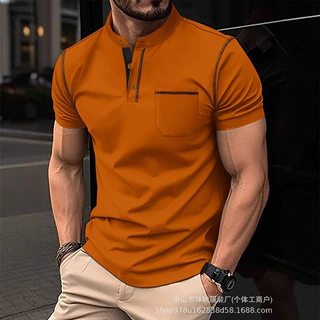 跨境欧美Polo衫外贸3D数码印花艺术系列图案男休闲polo衫来图定制