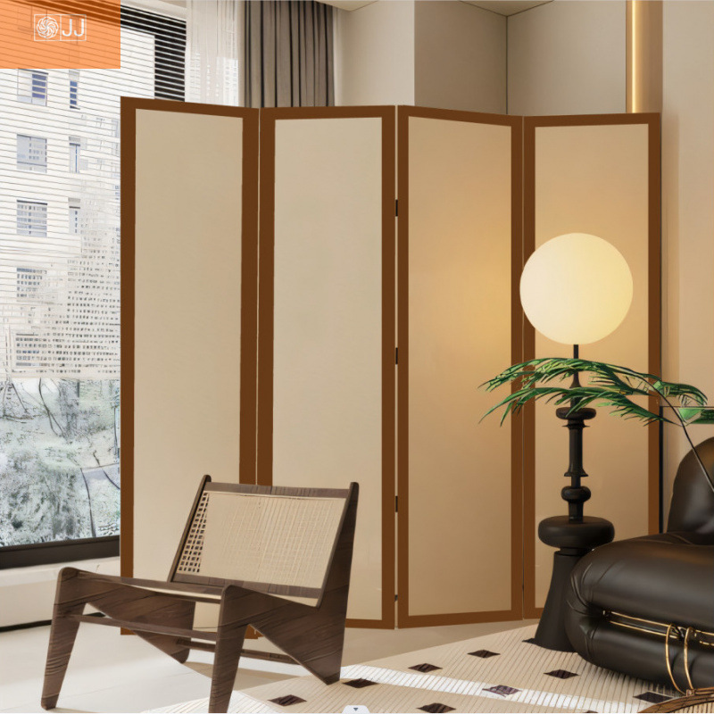 Cream Style Screen Partition Living Room Modern Simple Bedroom Room Hallway Shielding Removable Folding French Partition