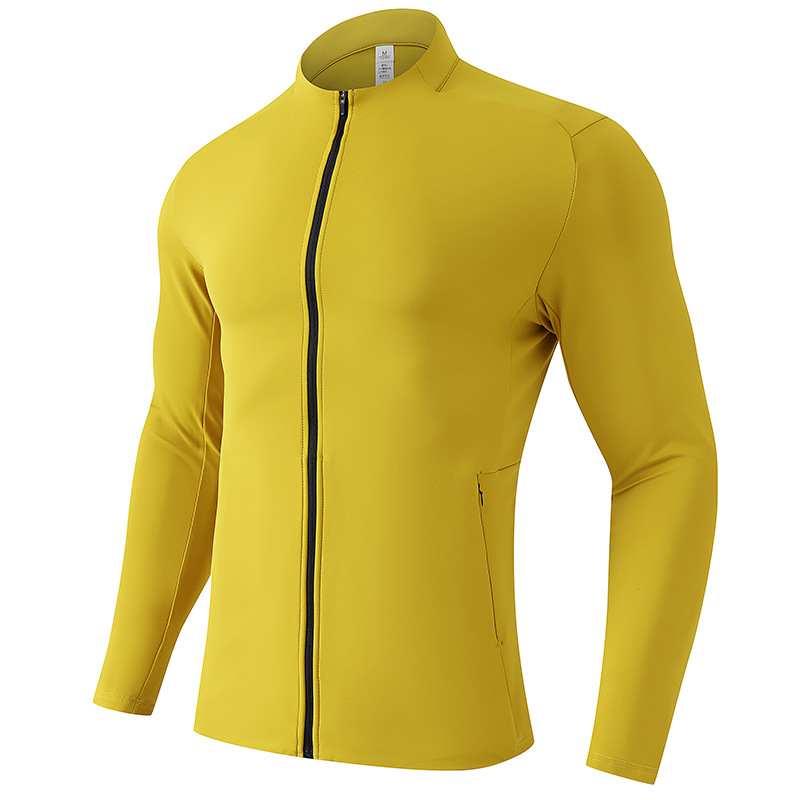 Unisex Zip-Up Training Jacket – Quick-Dry Breathable Workout Top For Outdoor Sports – Lightweight Fall/Winter Activewear In Trendy Colors_voghion.com